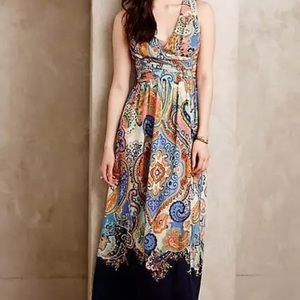 Anthropologie Maeve Maxi Dress 4P NWT